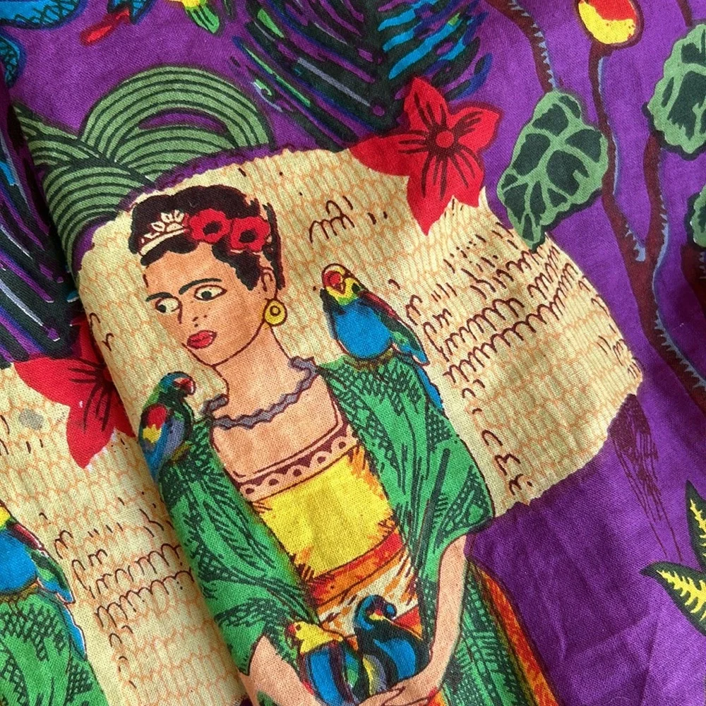 Frida Kahlo Lightweight Robe - Picture 11 of 13